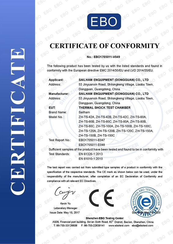 CE - Sailham Equipment (Dongguan) Co., Ltd.