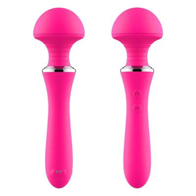 China Size Medical Multispeed Rechargeable Handheld Vibrators Neck Massager Magic Wand Mushroom Massage Body Silicone+ABS Adult Toys Women for sale