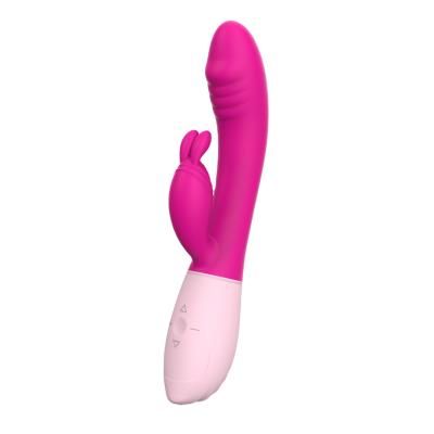 China MIAMIV003 G Silicone Multi-Frequency Vibrator Masturbator Female Clitoris Lighter Silica Gel Click Stick Finger for sale