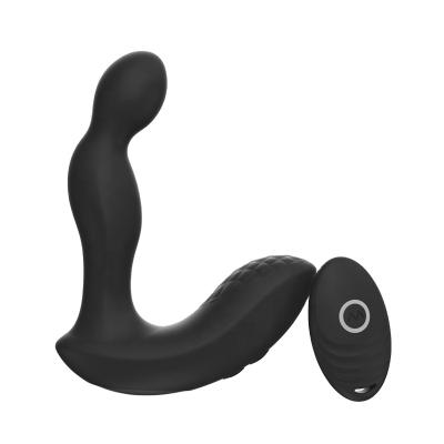 China Men Rechargeable Masturbation Toys 1.5H/70mins 10 Mode USB Vibrator Wireless Remote Control Prostate Massager for Men for sale