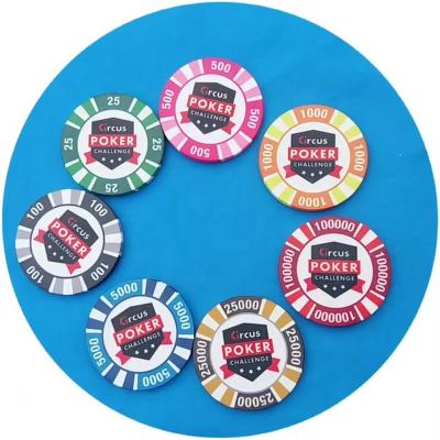 China Factory Custom Ceramic Event 43mm Club Poker Chip Casino Texas Holdem 40mm Gaming Poker Chips for sale