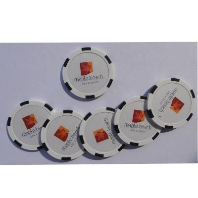 China Custom Made ABS 6-Stripe Casino Texas Holdem Factory Direct Selling Logo 11.5g Poker Chips Set for sale