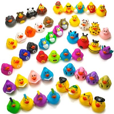 China Bath Toy Wholesale Assorted Bulk Rubber Ducks 2 Inches Small Mini Yellow Bath Ducks For Kids for sale