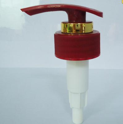 China Non Spill 24/410 28/410 Shiny Gold Shampoo Lotion Dispenser Pump For Bottle for sale