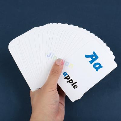 China Custom Paper Word Cards Alphabet Learning Flash Cards For Kids Education Easy To Carry Top Quality for sale