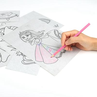 China Custom Paper Vivid Drawing Book For Kids Painting With Colorful Crayons High Quality for sale