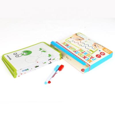 China OEM ODM Toddlers Paper Nature Imitating for Kids Play Sensory Drawing Card Game with Erasable Mark Pen for sale