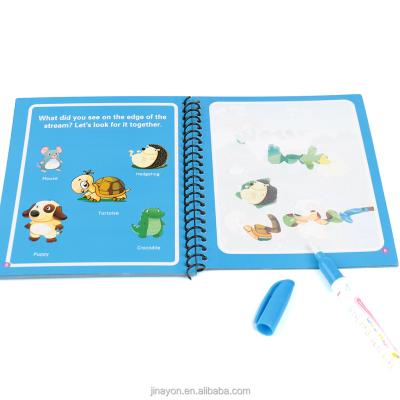 China OEM Custom Paper Book Animal Early Educational Reading Learning Magic Water Book Good Quality Toy For Children for sale