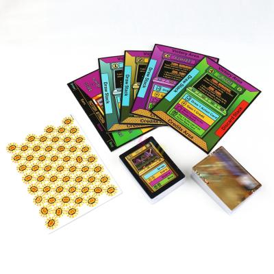 China Paper Custom Paper Card Game Set Game Machine Style Paper Games For Home Party High Quality for sale