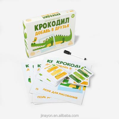 China Paper Cards Board Games For Kids Educational High Quality Printing With Cards And Marker Custom Maker Factory for sale