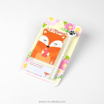 China Barber Shop Cute design with pen and sticky notepad luxury notebook set for gift kids for sale