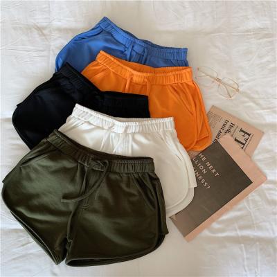 China Wholesale Cheap Elastic Loose Girls Hot Shorts Drawstring Anti-Wrinkle Pants Running Women's Casual Yoga Sports Shorts for sale