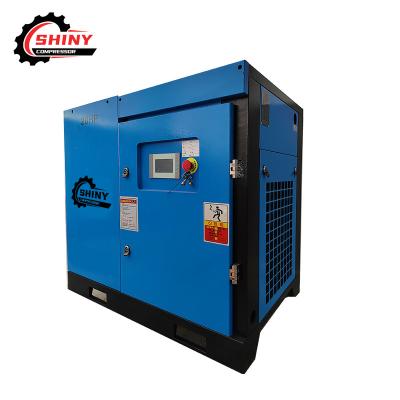 China 15kw 20hp lubricated variable frequency screw air compressor for sale