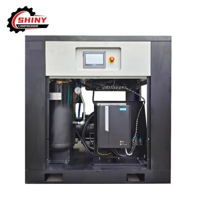 China 37kw 50hp lubricated rotary screw air compressor quiet low noise direct drive variable speed for sale