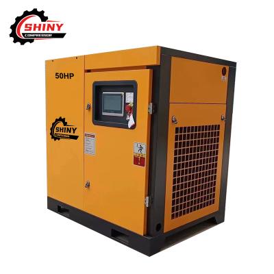 China Large Variable Frequency Lubricated Industrial Grade Screw Compressor 37kw 50hp for sale