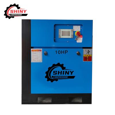 China Lubricated VSD MOTOR 7.5kw 10hp Screw Air Compressor For General Industrial Equipment for sale