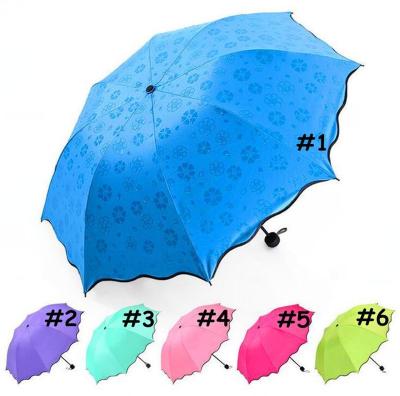 China Fully Automatic Folding Umbrella Rain Women Men 3 Folds Lightweight Durable Strong Kids Sunny Umbrellas Rainy Umbrellas 8K 6 Colors for sale