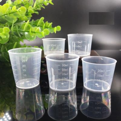 China 10ml 15ml 20ml 30ml Measuring Cup Scales DIY Reusable Viable Transparent Cooking Tools For Kitchen Bar Dining Accessories for sale