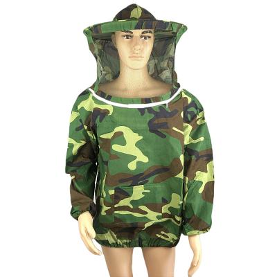 China Other Beekeeping Classic Clothing Anti-Sting Mask Anti-Bee Suit Bee Beekeeping Jacket Camouflage Breathable Bee Suit for sale