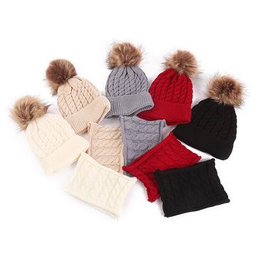 China COMMON Eadwear Kids Beanie Winter Hat Warm Chunky Cable Knit Hats Soft Stretch Chunky Cute Knitted Hat For Cold Weather for sale