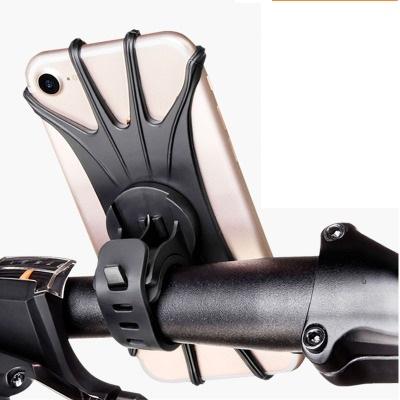 China Silicone Bicycle Phone Holder Mobile Cell Phone Holder Bike GPS Clip Fast Mount for sale