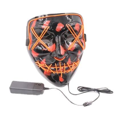 China PVC LED Mask Halloween Light Up Funny Masks The Purge Election Year Festival Cosplay Costume Supplies Party Mask The Great for sale