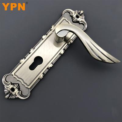 China YPN 58mm Universal Double Tongue Lock Aluminum Door Handle Modern Interior Bedroom Zinc Alloy Panel for sale