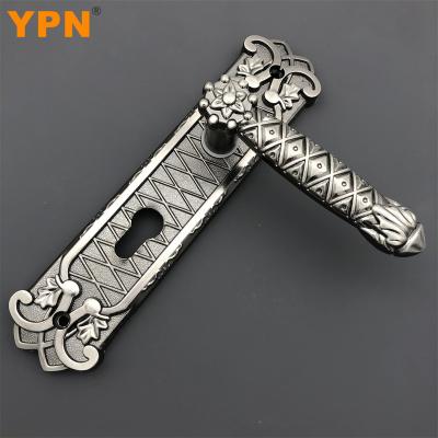 China YPN 58mm Universal Double Tongue Lock Aluminum Door Handle Modern Interior Bedroom Zinc Alloy Panel for sale