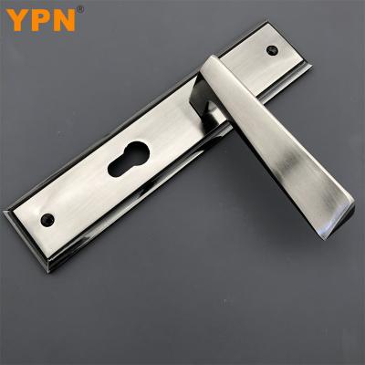 China YPN 58mm Universal Double Tongue Lock Aluminum Door Handle Modern Interior Bedroom Zinc Alloy Panel for sale