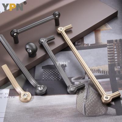 China YPN Modern Cabinet Handle for Dresser Zinc Alloy Crystal Handles Furniture Drawer Door Drawer Wardrobe Closet Handle for sale