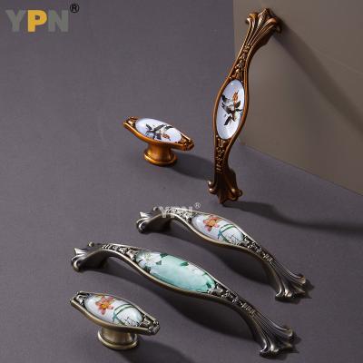 China YPN Modern Cabinet Handle for Drawer Door Drawer Wardrobe Cupboard Zinc Alloy Dresser Handles Furniture Handle for sale