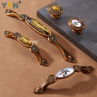 China YPN Modern Cabinet Handle for Drawer Door Drawer Wardrobe Cupboard Zinc Alloy Dresser Handles Furniture Handle for sale