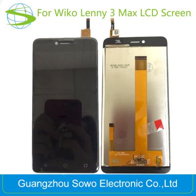 China Mobile Phone Replacement Parts For Wiko Lenny 3 Max LCD Display Touch Screen Assembly With 12 Months Warranty 5.0 inch for sale