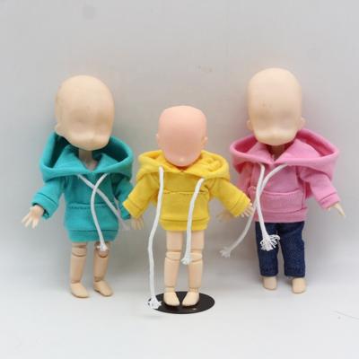 China Cartoon Toy Doll Children Obitsu 11 doll OB11 shorts Q version can wear base denim fabric shorts with bridle for sale