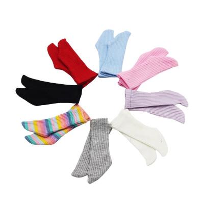 China Cartoon Toy Factory Direct Sales 1/6 Doll Sock Knitted Striped Doll Socks For American Girl BJD Doll for sale