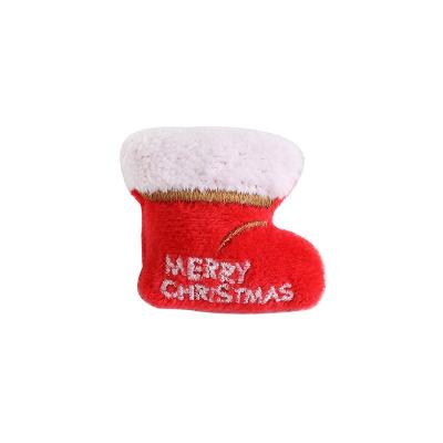 China Santa Claus Christmas Tree Brooch Elk Plush Doll Cartoon Toy Christmas Style Doll Accessories Cartoon Bag Accessories for sale