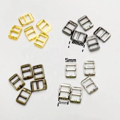 China Cartoon Ultra-small Pin Buckle Doll Costume Shoes material Pin Adjustment Buckle Toy Accessories 4mm Mini Buckles Pocket for sale