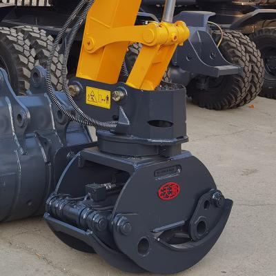 China Excavator Attachment Grapples Xuvol 150P Log Grapple 360 ​​Rotation Hydraulic Log Grapple Clamp for sale