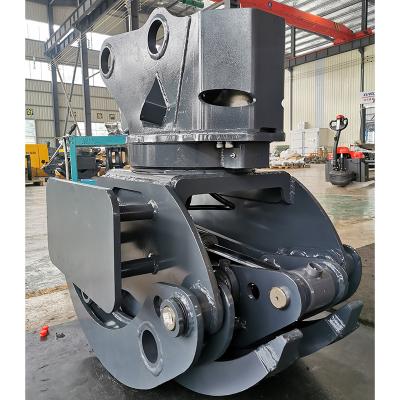 China Excavator Attachment Grapples Xuvol 150P Log Grapple 360 ​​Rotation Hydraulic Log Grapple Crane for sale