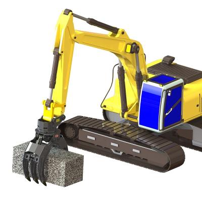 China Powerful Construction Machinery Parts Excavator Attachments XUVOL WYJ500S Hydraulic Grapple Safety System Stone Grapple for sale