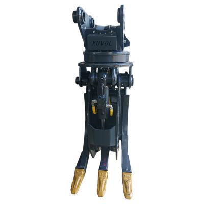 China Excavator grapple hydraulic attachment grapple WYJ150S OEM stone grapple for 10 to 20 ton excavator with double cylinder grapples for sale