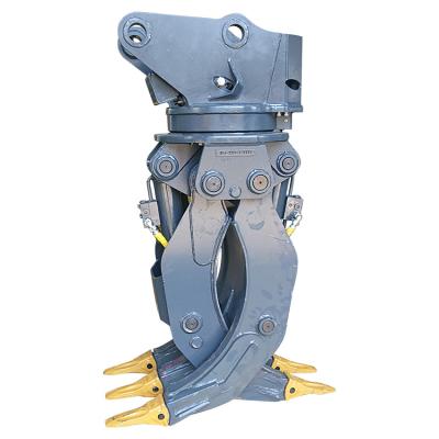 China Excavator Grapple Attachment Grapples WYJ150S OEM Stone Grapple For 10 To 20 Ton Excavator With Double Hydraulic Cylinder Grapple for sale