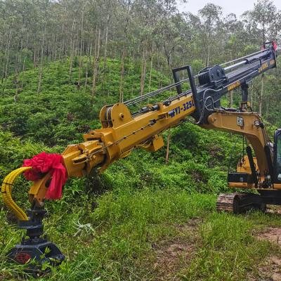 China 18 Xuvol WYJ-325L forestry machine with 360 degree rotation grapple, reach 25 meters for excavator grapple timber grane for sale