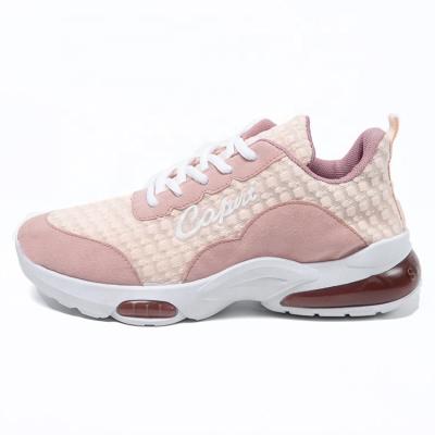 China CUSHIONING Thick Bottom Sneakers Newest Trending Women's Breathable Sports Shoes for sale