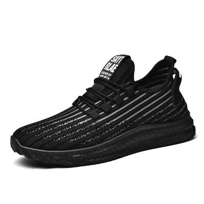 China CUSHIONING New Fashion Men's Black Breathable Shoes Light Up Luxury Custom Made Sneakers Breathable Running Shoes Men for sale