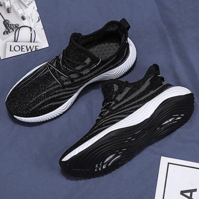 China CUSHIONING black casual shoes factory wholesale shoes fashion men sneakers lightweight breathable OEM mens casual shoes for sale