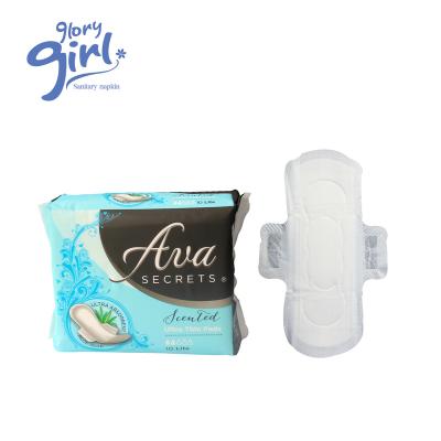 China Fashion Box Design Price Breathable Wholesale Cheap Wings Belted Sanitary Napkin for sale