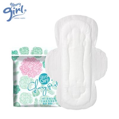 China Wholesale Super Absorbent Female Natural Pure Silk Disposable Period Hygiene Menstrual Pad Sanitary Napkin Pad For Sensitive Skin for sale