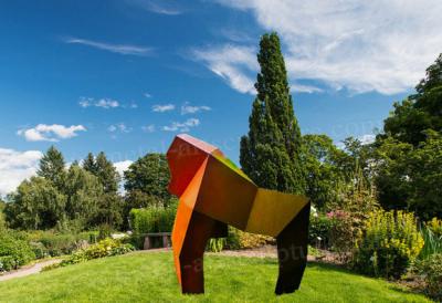 China Abstract Welded Corten Steel Garden Sculpture As Urban Landscape Ornament for sale