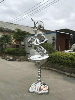 China Antique Style Famous Abstract Sculptures / Outdoor Metal Art Sculptures For Yard for sale